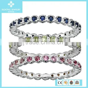 Jewelry Findings Multi Gemstone 925 Sterling Silver Ring Designs for Women thumbnail-3