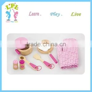 Nursery School Educational Toys Wooden Pretend Play Kitchen Accessories for Cooking Games thumbnail-1