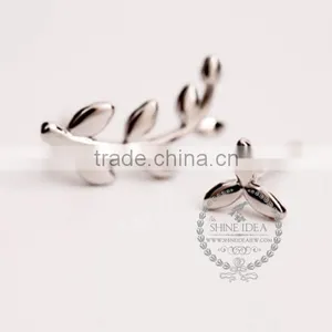 925 Sterling Solid Silver Leaf Branch Earring Stud Fashion Women Earring DIY Jewelry 6730605 thumbnail-3