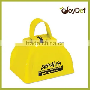 2015 World Cup Metal Neon Yellow Cow Bell for Promotion thumbnail-1