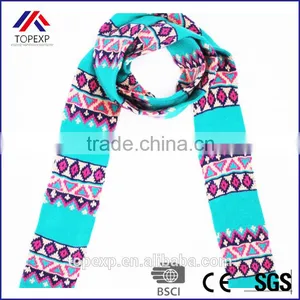 Knitted Hood Scarf Stretch Scarf thumbnail-1