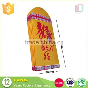 2016 Chinese New Design Hot Stamping Custom Handmade Luck Red Pockets for Wedding thumbnail-5