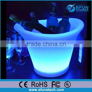 Portable Led Illuminated Color Decorative Parties Light up Ice Bucket for Beer thumbnail-1