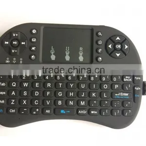 Mini Wireless Keyboard 2.4ghz English Air Mouse Keyboard Touchpad Remote Control For Android TV Box Notebook Tablet PC thumbnail-1
