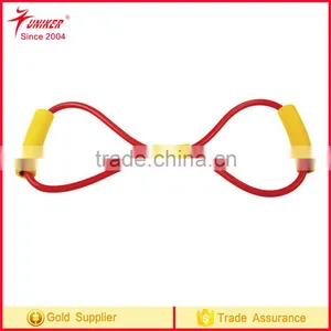 Latex Exercise Tube 8 Shape Pilates Fitness Resistance Bands Arm Workout Fitness Band thumbnail-1