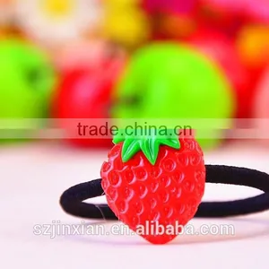 Hot Sale Fresh Fruit Hairpin Hair Accessories Elastic Hair Ties for Girls thumbnail-4
