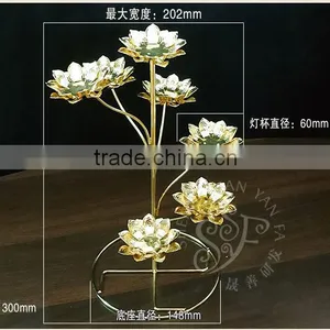 Original and Traditional Lotus Candle Holder With Handle for Buddhist at Reasonable Prices , OEM Available,Buddhism Lot thumbnail-5