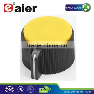 Serrated Plastic Collet Mount Knobs With White Pointer thumbnail-1