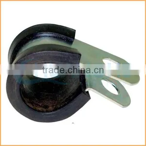 China Manufacture Best Quality Rubber Lined Electro Zinc Plated Hose p Clips thumbnail-1