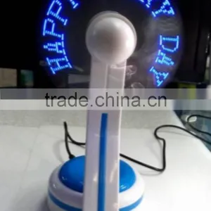 LED Message Usb Fan Promotional Led Usb Fan Customized Words Usb Fan Programmable Led Usb Fan thumbnail-5