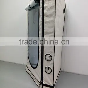 New Triangle Style High Quality Grow Tent Material Grey Mylar 600D Grow Room Grow Tent Hydroponics thumbnail-3