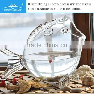 Clear Large Glass Fish Shaped Bowl thumbnail-2