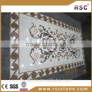 Wave Pattern Waterjet Marble Mosaic Epoxy for Marble thumbnail-1