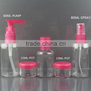 Pvc Bag Package Transparent Spray Bottle Pump Bottle Plastic Bottle Set for Cleaning Products thumbnail-1