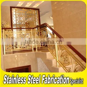 Floor Mounted Indoor Stairs Aluminum Handrail for Stairs thumbnail-4