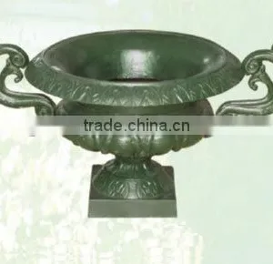Trade Assurance Big Black Cast Iron Garden Pot,garden Big Pots,garden Flower Pots thumbnail-5