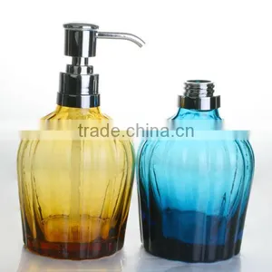 Amber Colored Glass Empty Shampoo Bottles Wholesale thumbnail-1