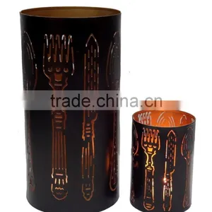 Iron Metal Candle Holder thumbnail-1