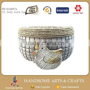 4.5 Inch Resin Lifelike Home Decoration Animal Rooster Sculpture thumbnail-3