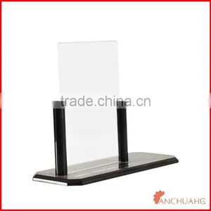 Acrylic Tabletop Teak Menu Poster Frame thumbnail-1