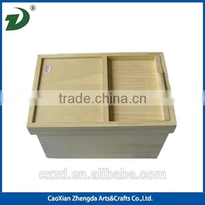 New Style Custom Wooden Rice Boxes Solid Wood Storage Boxes for Grain 10KG thumbnail-3