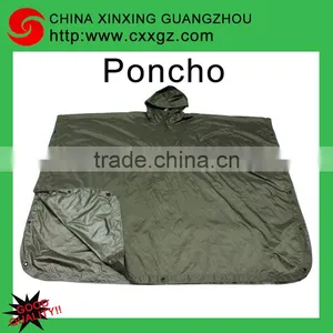 Hot Sale Military Army Green Poncho Rain Coat for Men With Rain Poncho Rubber thumbnail-1