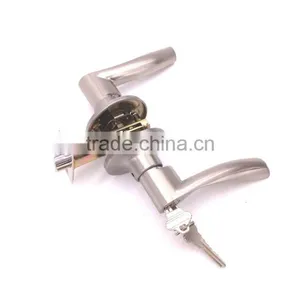 Zinc Commercial Room Office Hotel Glass Heavy Duty Security Door Lever Handle Cylinder Lock thumbnail-2