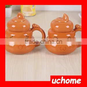 UCHOME Unique Ceramic Funny Gift Mug Shit Mug,Defecate Ceramic Cup thumbnail-5