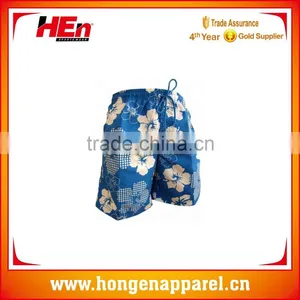 Hongen Apparel Factory Custom Sublimated Printing Men Beach Short Pant thumbnail-1