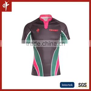 Sublimation Uniforms,Rugby t Shirt,Black Jersey Football and Short Pants thumbnail-1