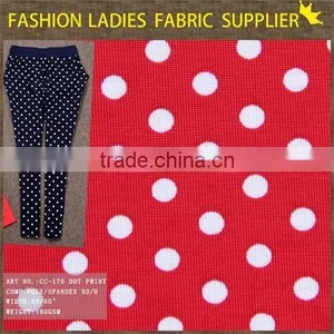 Hot Sales Summer Dot Print Fabric Wholesale Poly Spadenx Print Fabric of Shaoxing Textile thumbnail-1