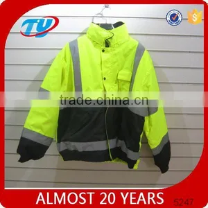 High Visibility Safety Waterproof Windproof and Safety Garment Parka thumbnail-1