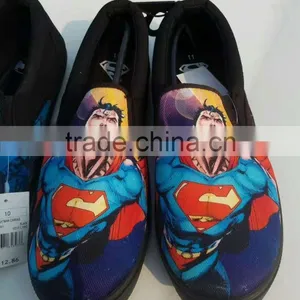 Adult Cartoon Pattern Black Canvas Shoes No Name Brand Slip On Casual Shoe Surplus Stock Liquidation thumbnail-4