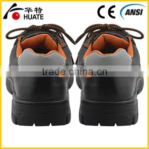 Black Steel Leather Safety Shoe/industry Work Safety Shoe thumbnail-5