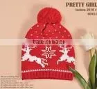 Popular Lovely Kids Funny Knitted Christmas Hats thumbnail-5