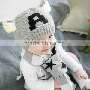 TC17008 Wholesale Cute Baby Winter Hat and Scarf thumbnail-4
