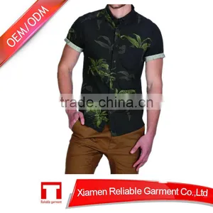 Fashion Design Cotton Short Sleeve Shirt Custom Sublimation Shirt thumbnail-1