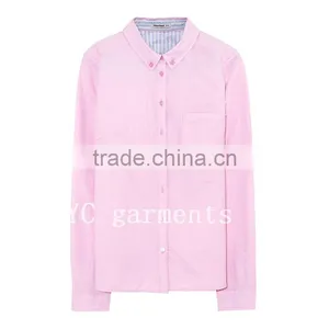 French Cuff Long Cotton Shirts for Girls thumbnail-5