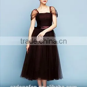 Hot Sale Mom And Daughter Dress Girls Brown Tutu Dress Evening Party Dress thumbnail-2