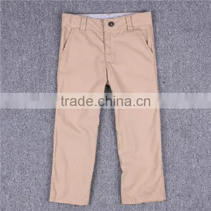 Best Selling Custom Quality Classic Casual Boys 100%cotton Woven Pants thumbnail-1