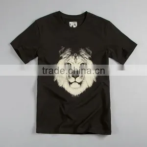 Top Selling Hiphop/Lion/Bones Digital Printing Casual Breathable O-Neck T-Shirt Printing T-shirt thumbnail-1