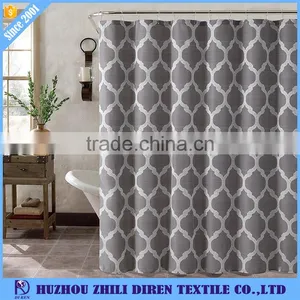100% Polyester Beautiful Bathroom Shower Curtain Made In China thumbnail-1