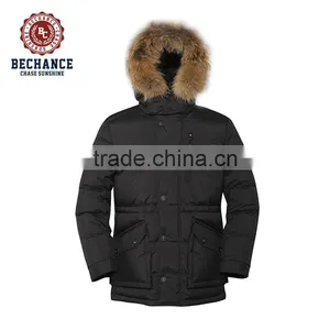 Men Down&feather Jacket Winter Coats With Fur thumbnail-1