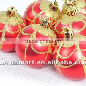 Red Christmas Decoration Ball thumbnail-1