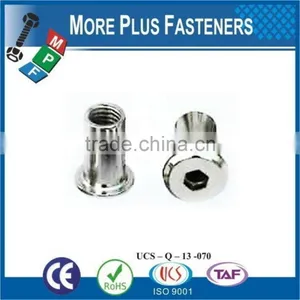 Made in Taiwan Bronze Standard Joint Nickel Black Phosphate Hex Drive Connector Cap Nut thumbnail-6