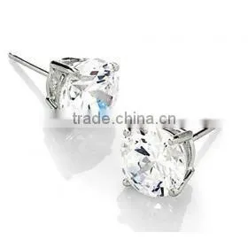 High Grade Elegant Stainless Steel Cubic Ear Nail for Women's thumbnail-1