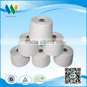 Virgin Polyetser Spun Yarn Raw White Paper Cone thumbnail-4
