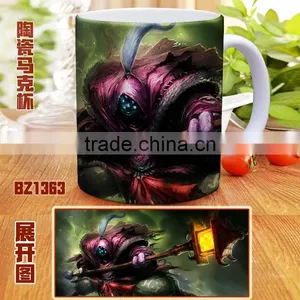 Good Quality Online Game League of Legends Color Printed Ceramic Mug Nime Cup thumbnail-1