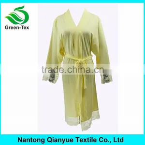 Wholesale High Quality Modal Yellow Lace Bride Robe Arm Sleeve Lace thumbnail-1