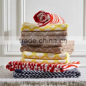 Luxury Fancy 100 Cotton Yarn Dyed Jacquard Towel thumbnail-2